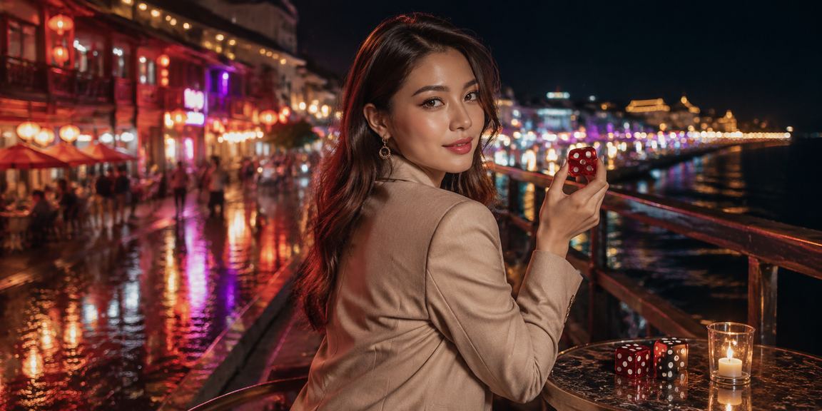 Permainan dadu dan hiburan bergaya Melaka Malaysia sempena promosi perayaan
